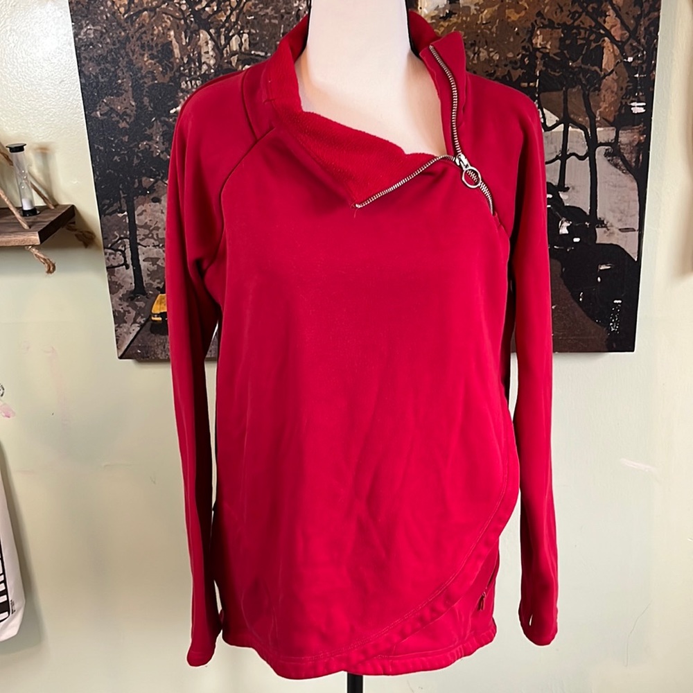 Athleta Cozy Karma Asym Pullover, MT